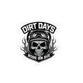 Skull dirtdays sticker