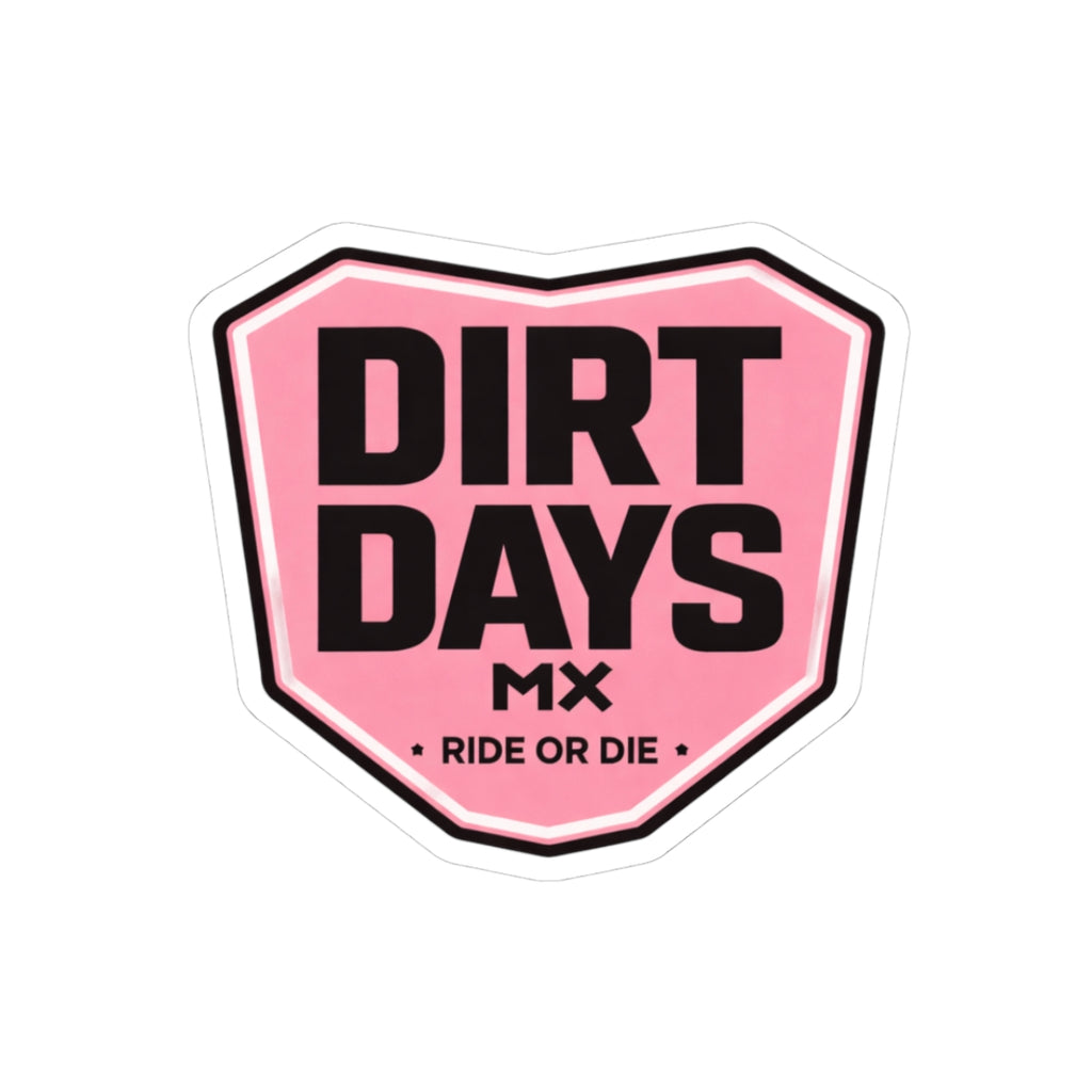 pink dirtdays sticker